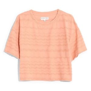 NEW Madewell Textured Dolman Sleeve T-Shirt